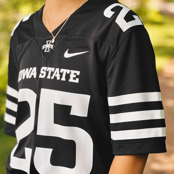 Nike® I-State Black 2025 Football Jersey